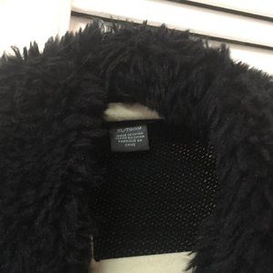 Unique black sweater coat